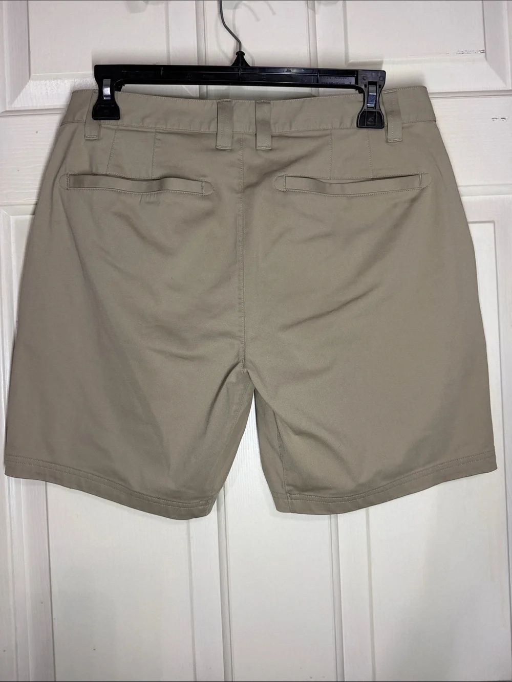 RHONE Men's Flat-Front Khaki Shorts - Neutral Tan 30